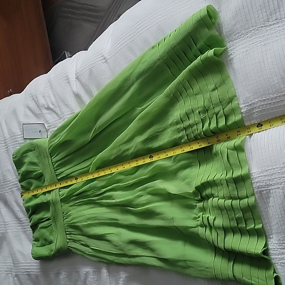 J. Crew Strapless Green Silk Dress Size 6 New With Tags - Picture 7 of 8